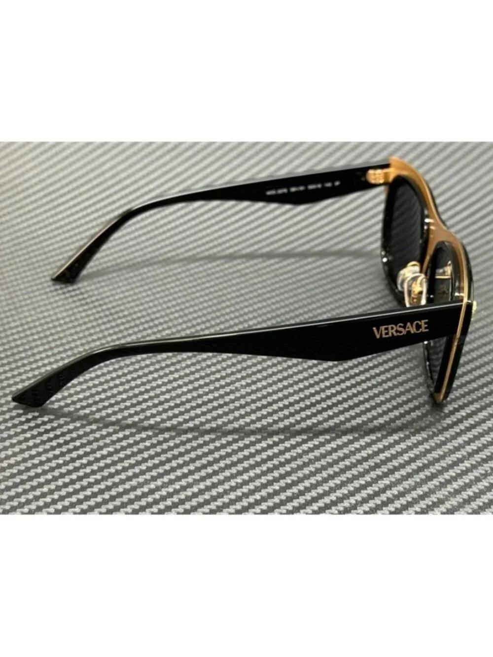 New Versace Men Black Sunglasses 53-18-145